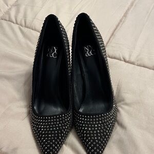 New York & Company Black Studded Heels